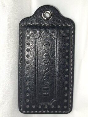 Coach Black Leather Hang Tag - Limited Edition